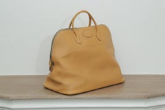 Hermes Vintage Parchemin Bolide 50 Vintage Weekender L in Circle (1982)