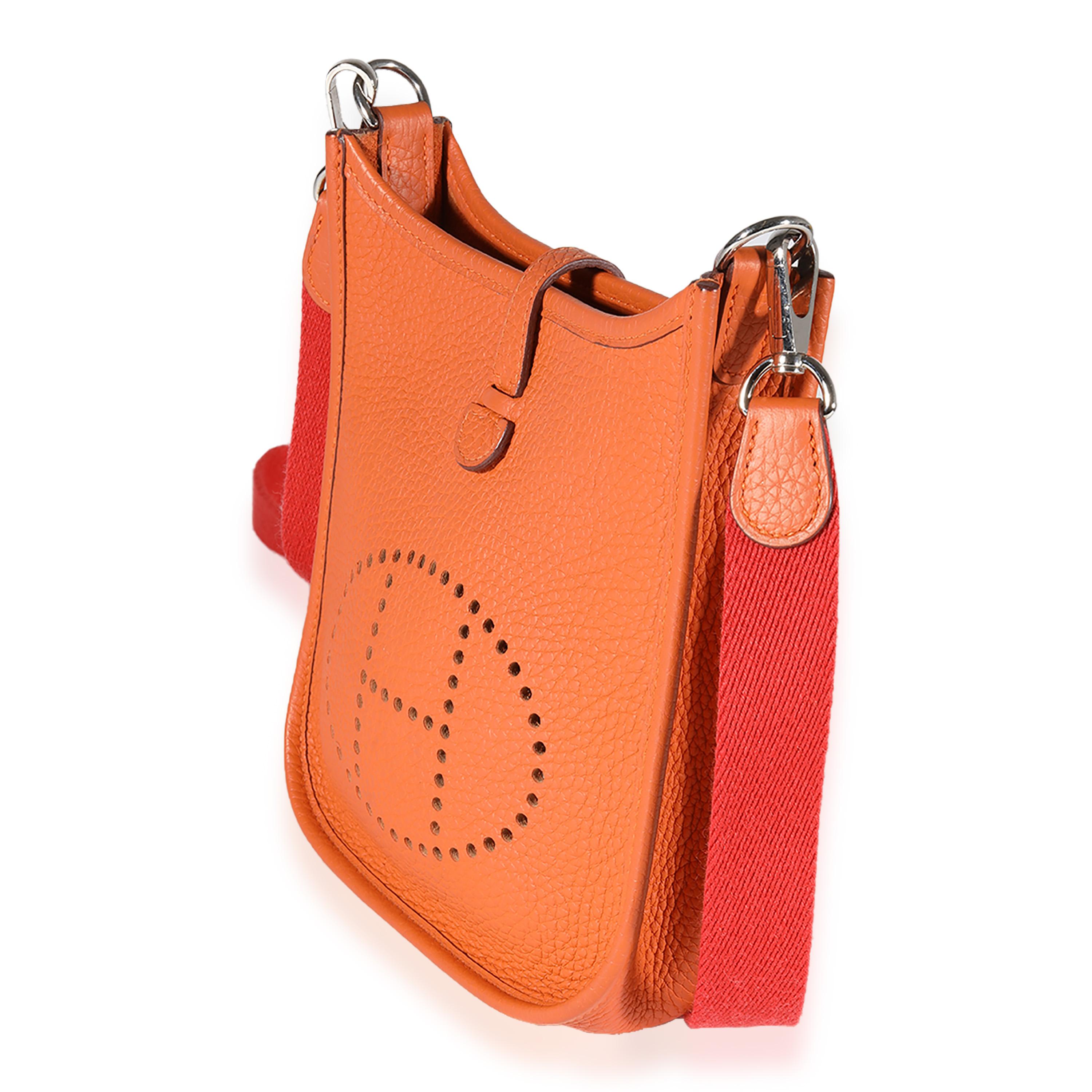 hermes orange sling bag
