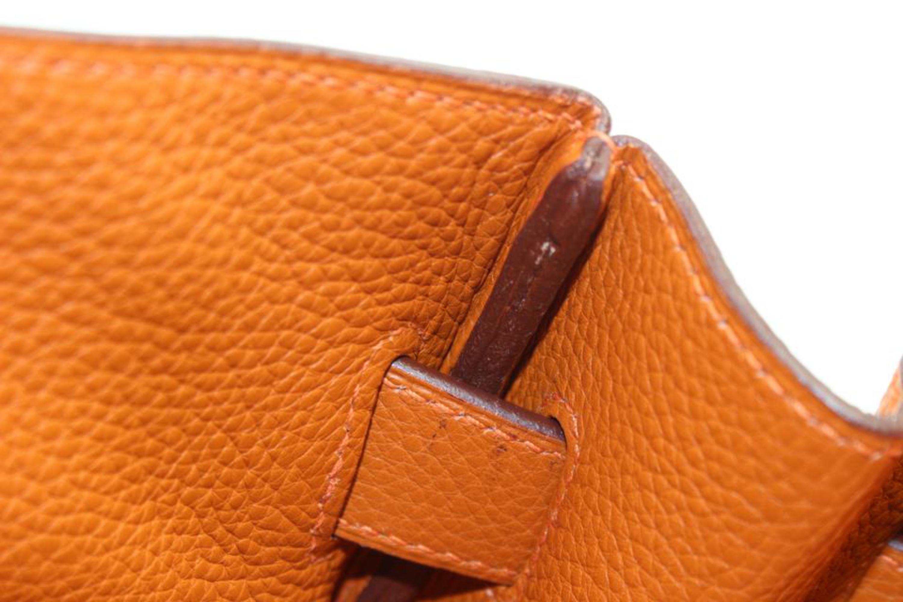 Hermès Orange Clemence Leather JPG Birkin 42 Shoulder Bag s214h67 4
