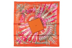 Hermès “Orange Dance Pacifique“ Scarf