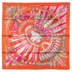 Hermès “Orange Dance Pacifique“ Scarf