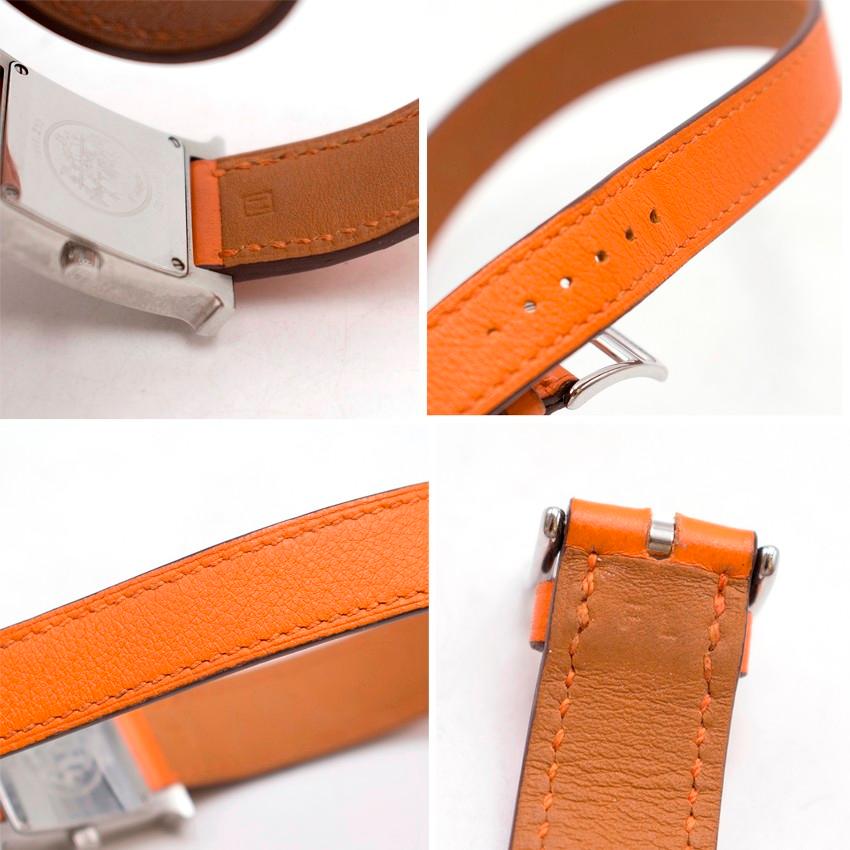 Women's Hermès Orange Double-Strap Watch