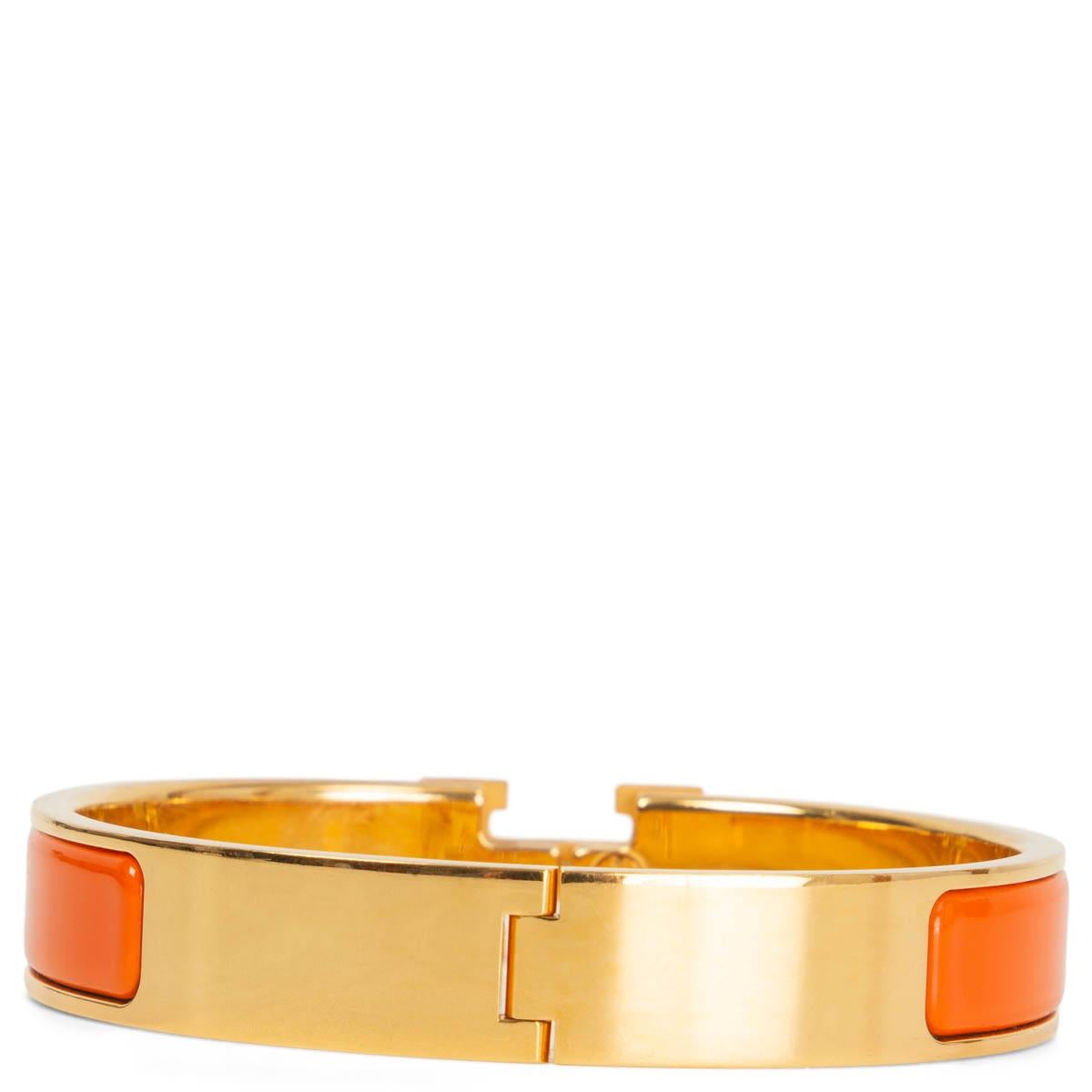 hermes bracelet orange gold