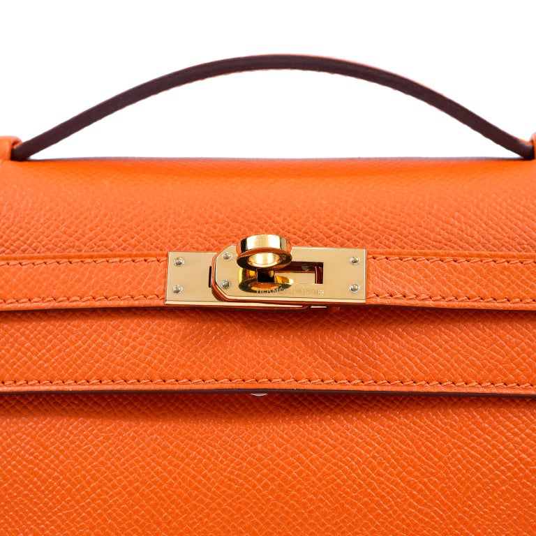Hermès HERMES Clutch bags T. cotton Orange ref.999104 - Joli Closet
