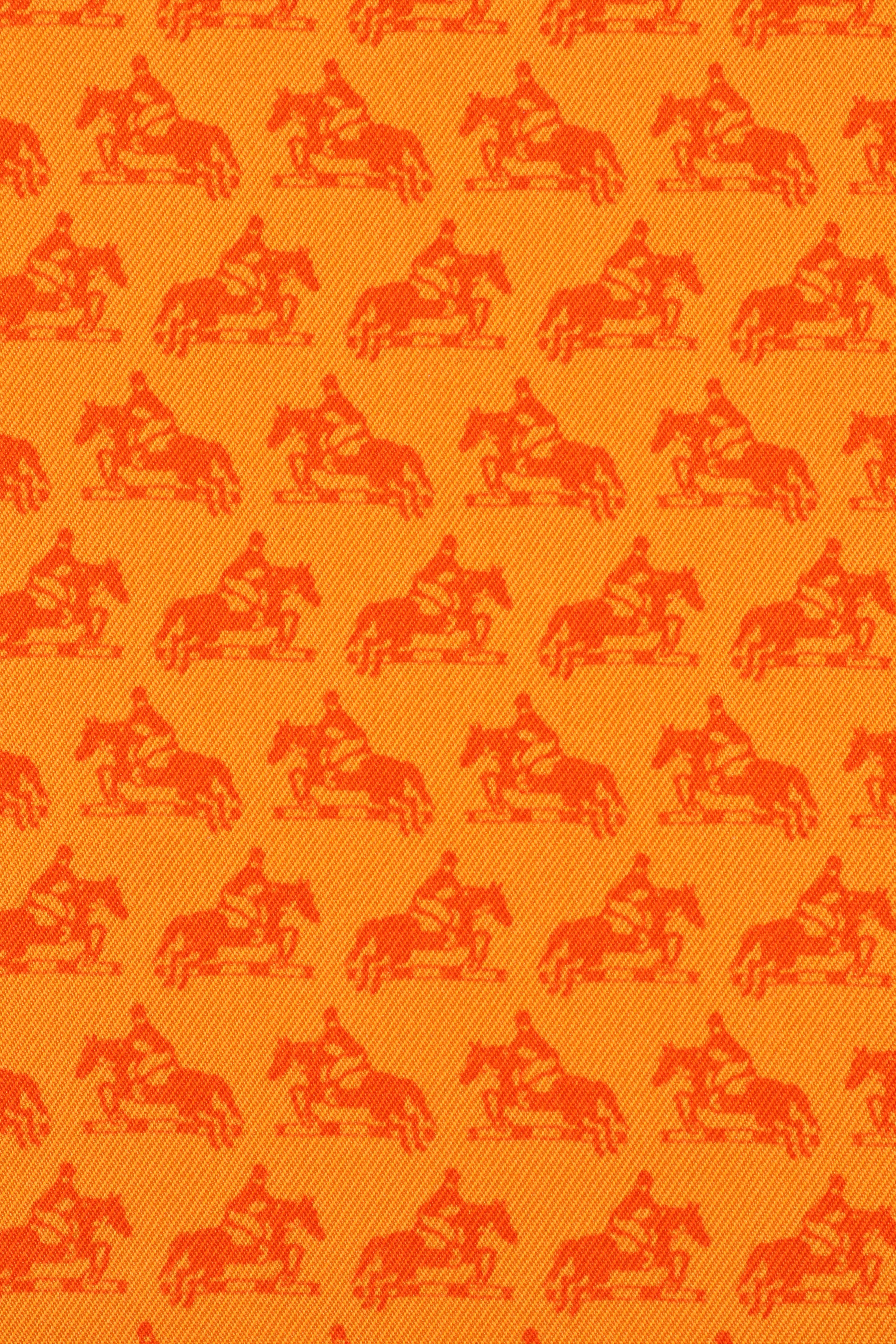 hermes scarf horse orange