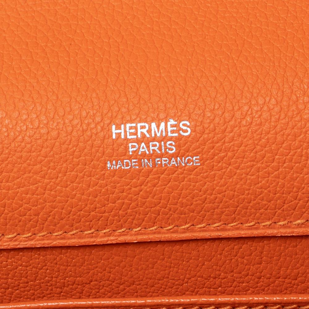 Hermes Orange Evercolor Leather Etribelt Bag 5