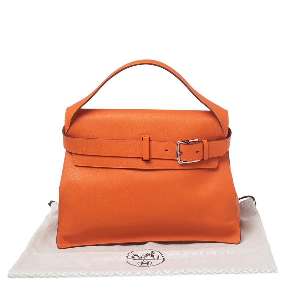 Hermes Orange Evercolor Leather Etribelt Bag 7