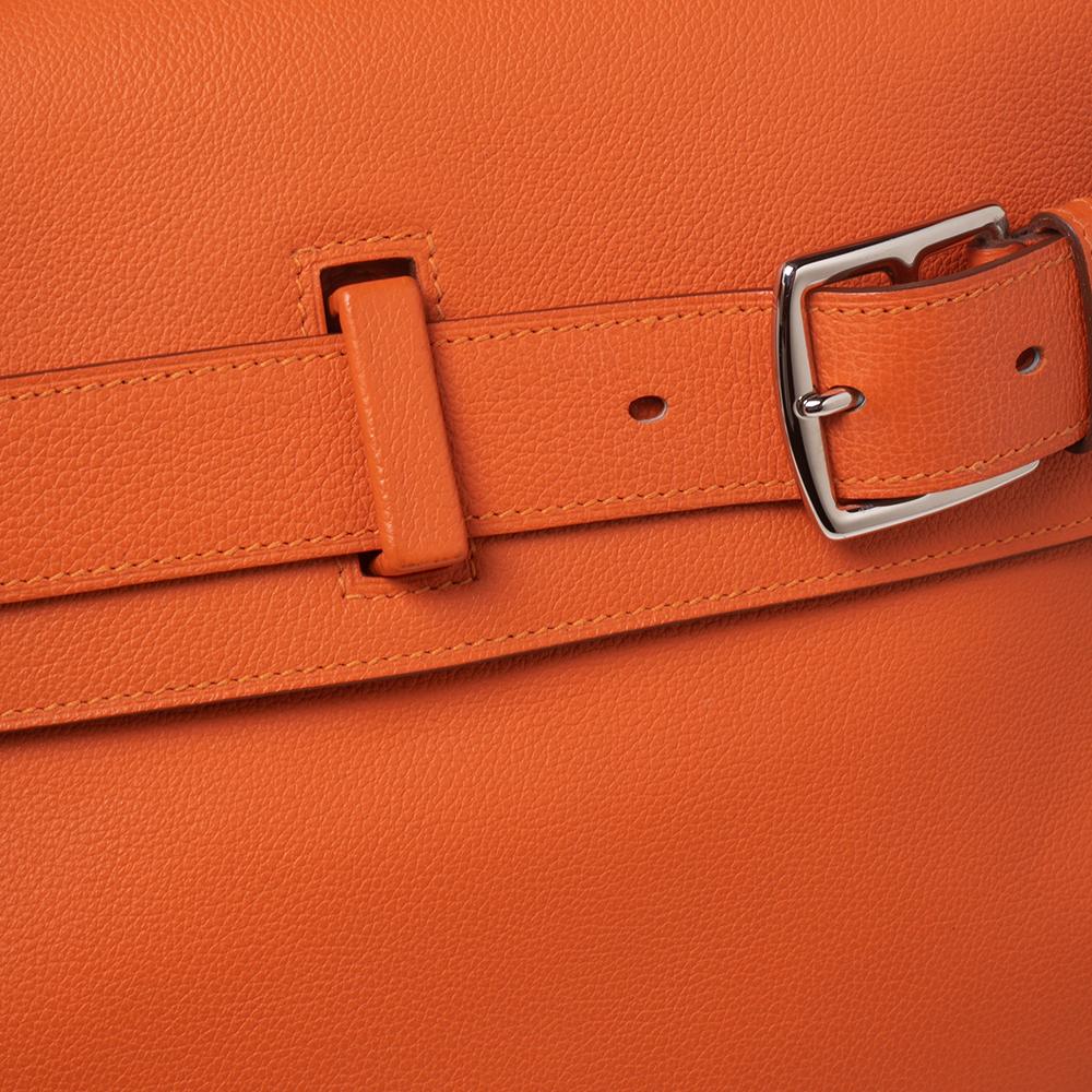 Hermes Orange Evercolor Leather Etribelt Bag 1