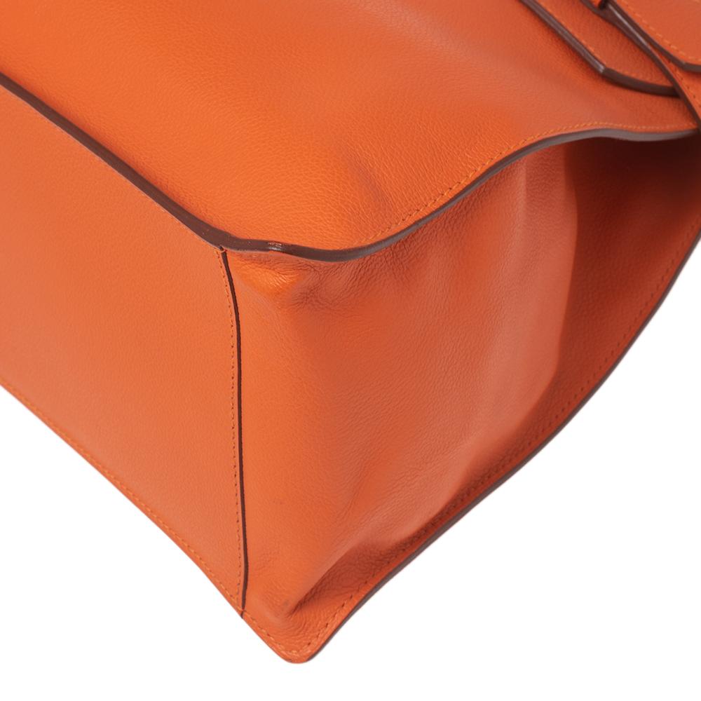 Hermes Orange Evercolor Leather Etribelt Bag 2