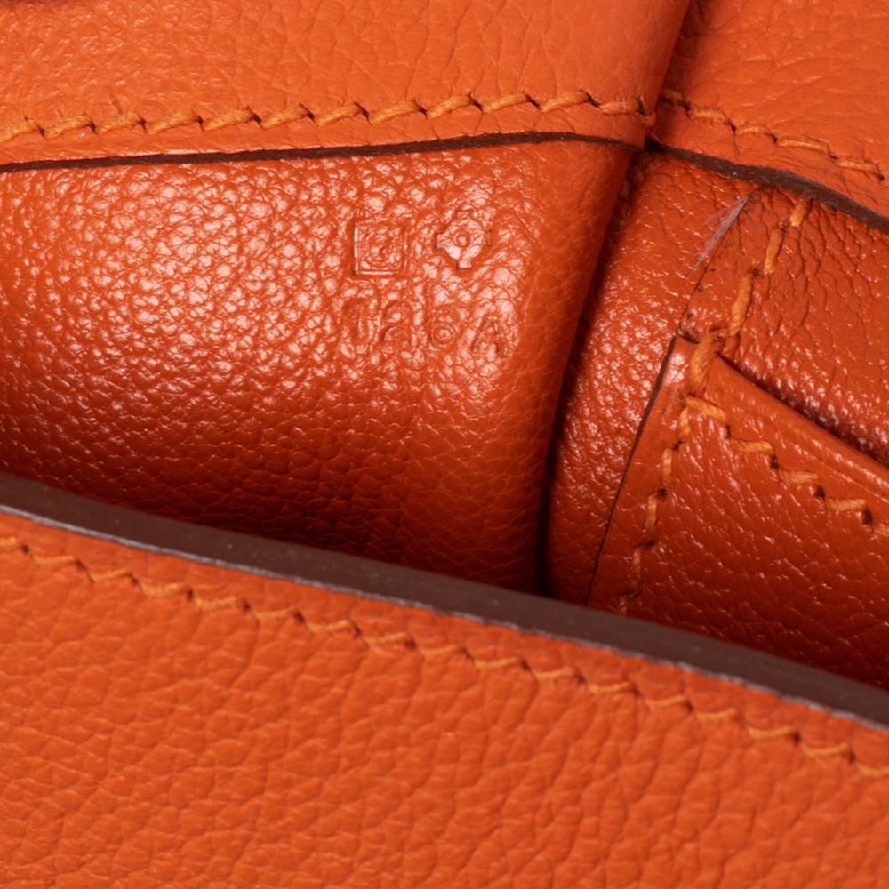 Hermes Orange Evercolor Leather Etribelt Bag 4