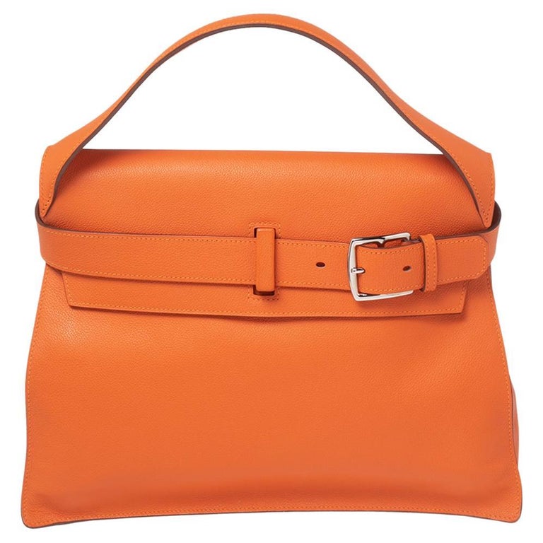 Hermes Orange Evercolor Leather Etribelt Bag at 1stDibs