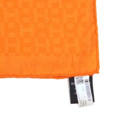 Hermès Orange H Cashmere, Wool & Silk Equip'H 180 Scarf