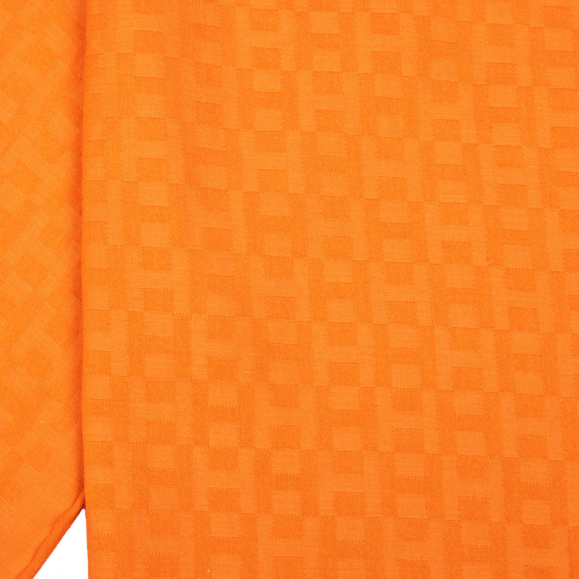 Hermès Orange H Cashmere, Wool & Silk Equip'H 180 Scarf In Excellent Condition In Bishop's Stortford, Hertfordshire