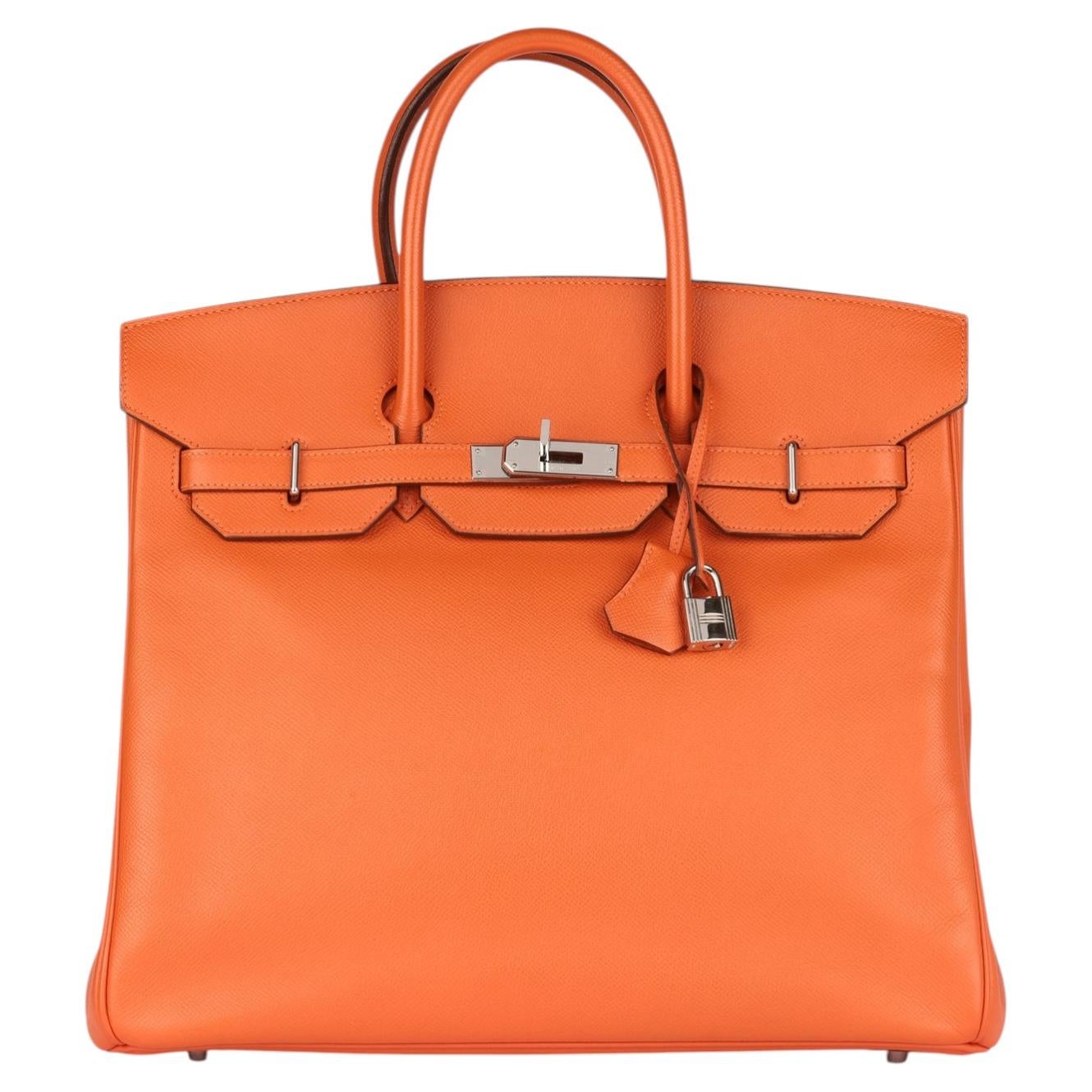 Hermès 2007 Orange H Epsom Leder Birkin 36cm HAC Unisex Tote Bag