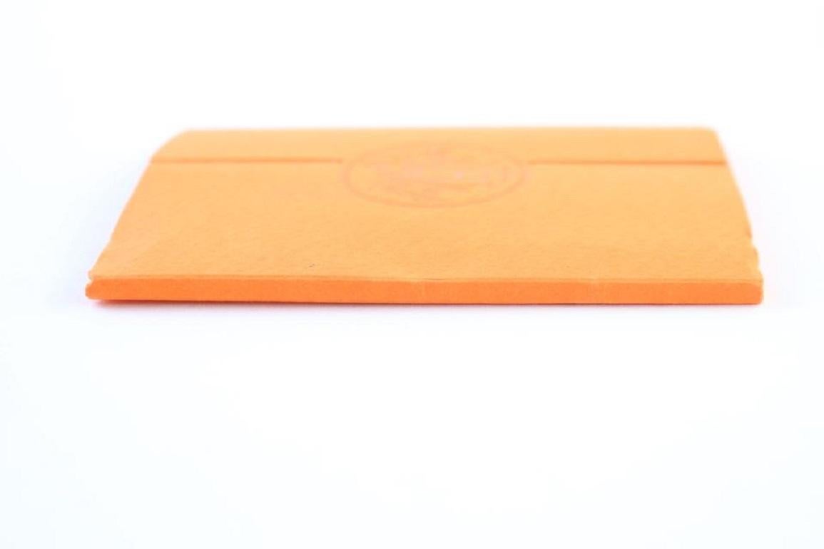 Hermès Orange H Logo Stationary Set 16hr0618 Brieftasche im Angebot 6