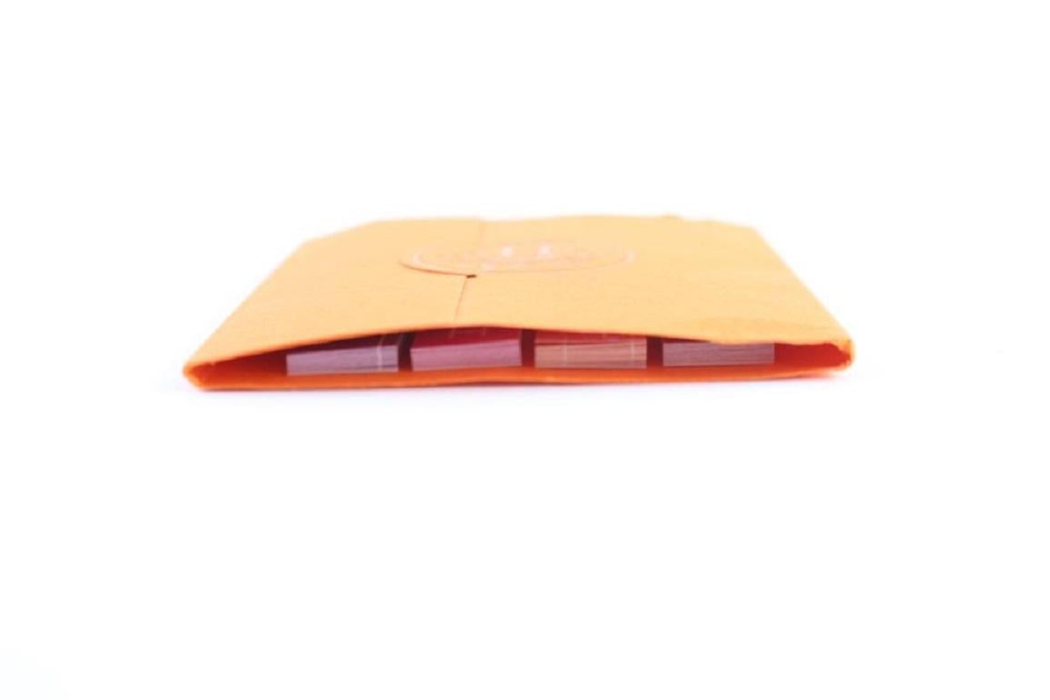 Hermès Orange H Logo Stationary Set 16hr0618 Brieftasche im Angebot 3