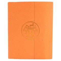 Hermès Orange H Logo Stationary Set 16hr0618 Wallet