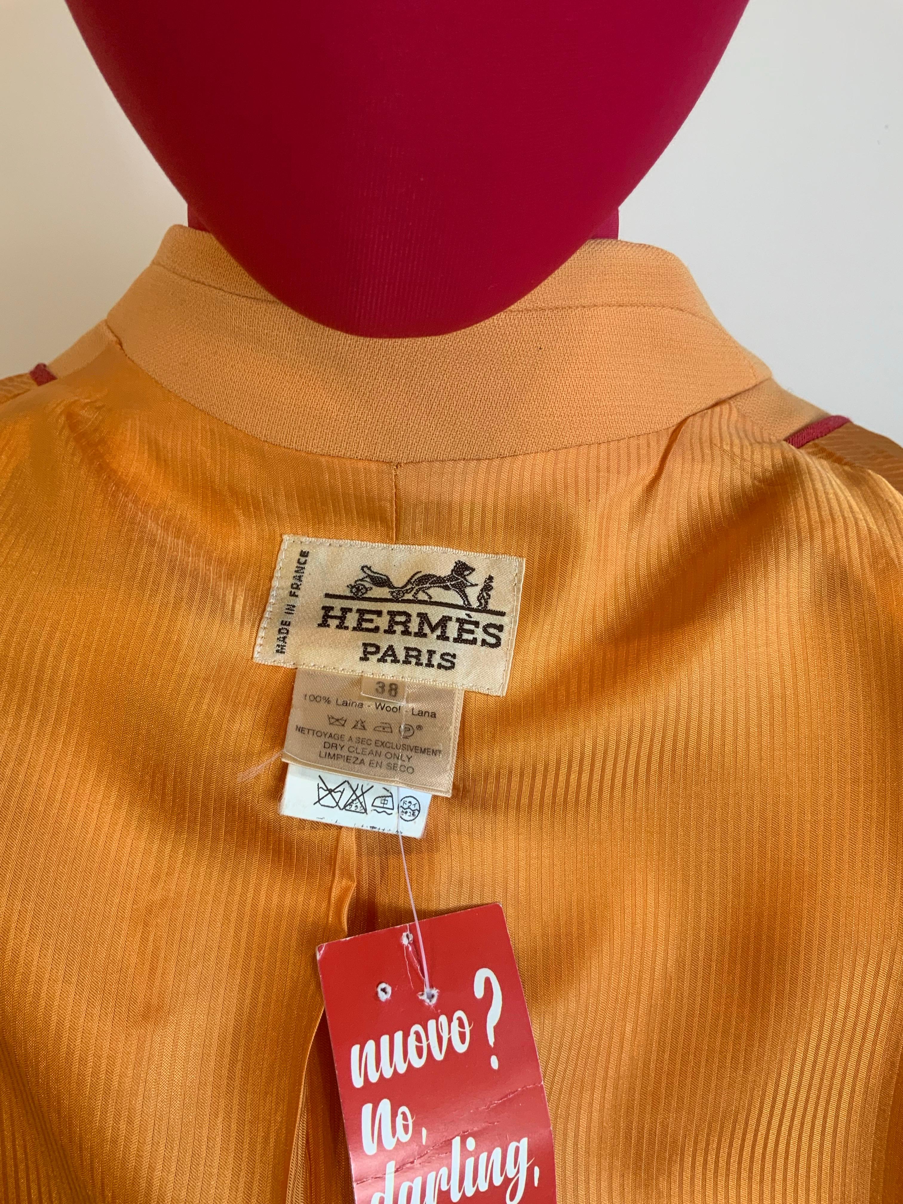 Hermes orange Jacke im Angebot 2