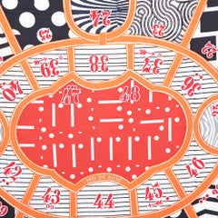 Hermès Orange Jeu De Soie Silk Scarf