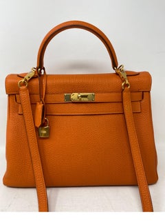 Hermes Orange Kelly 32 Bag