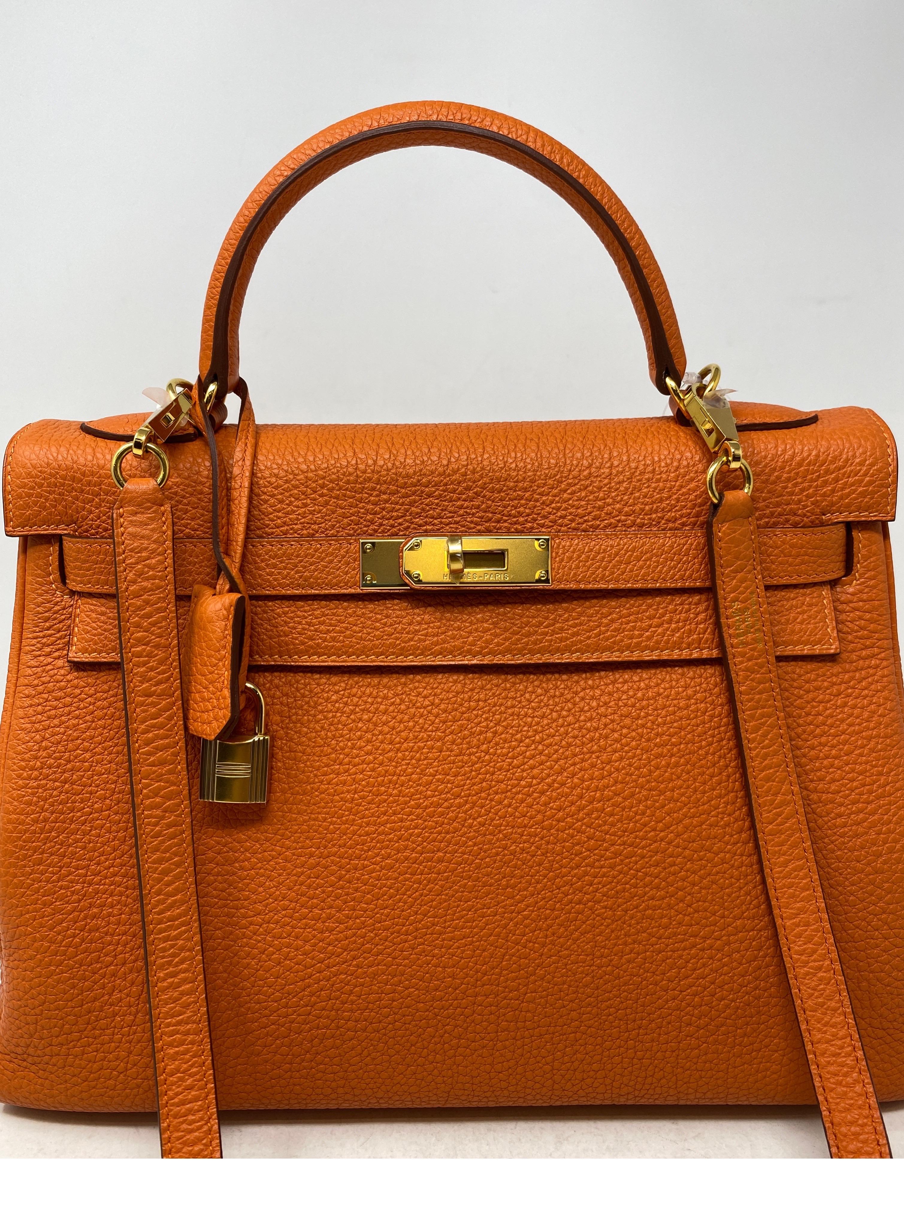 Hermes Orange Kelly 32 Bag  16