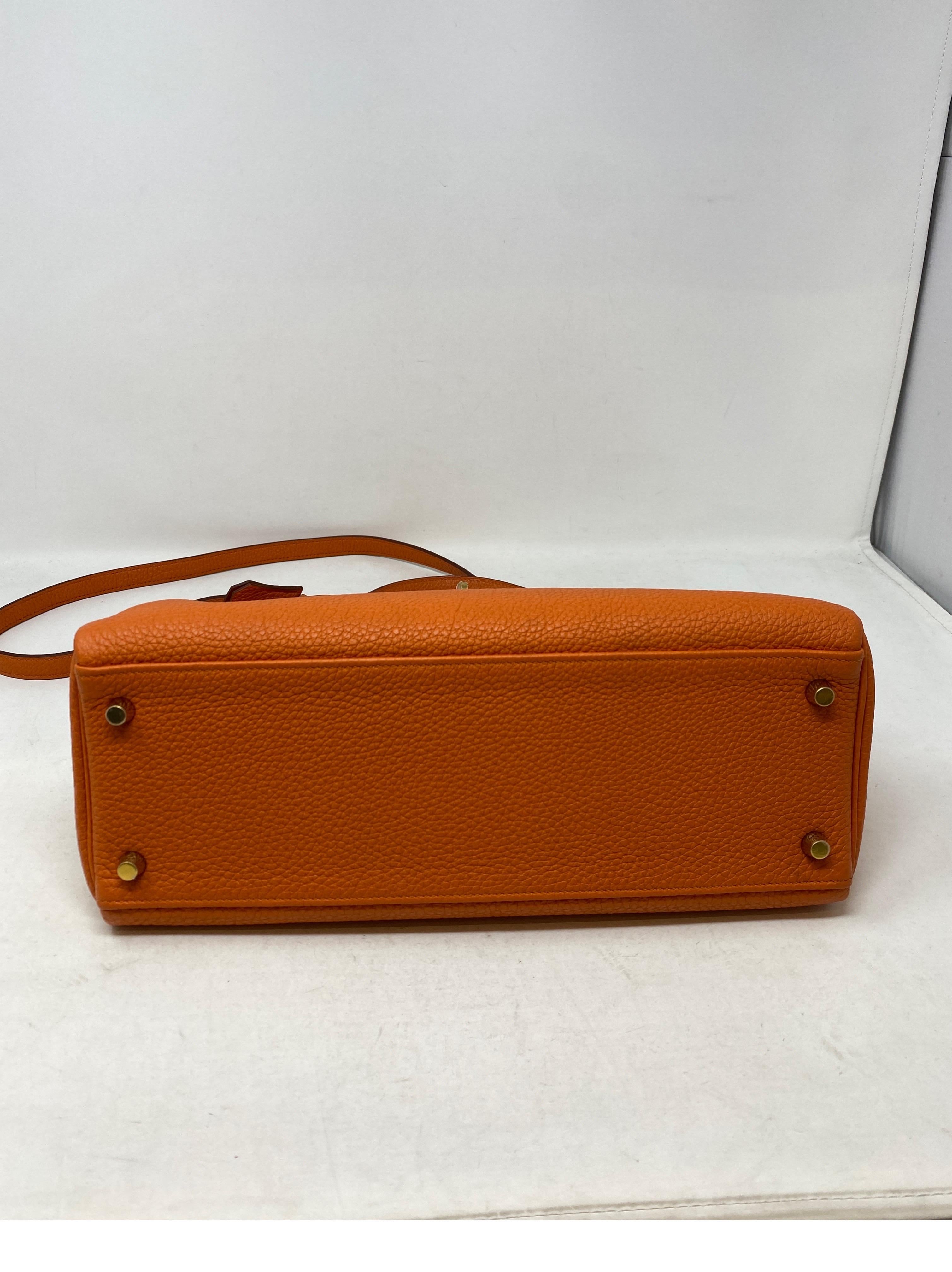 Hermes Orange Kelly 32 Bag  1