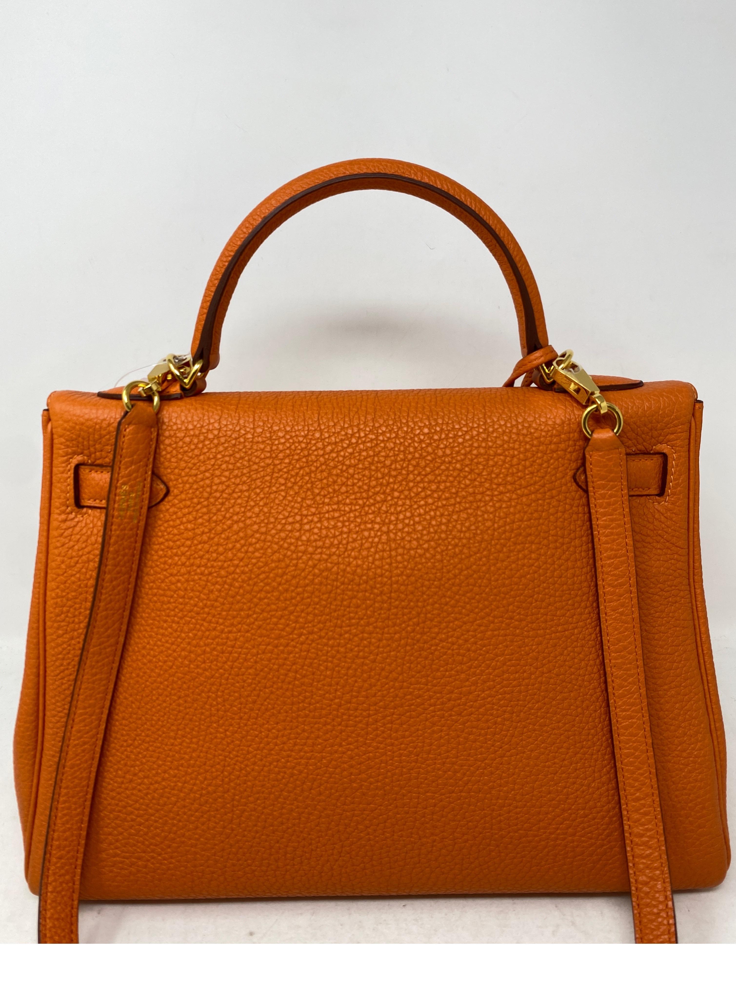 Hermes Orange Kelly 32 Bag  5