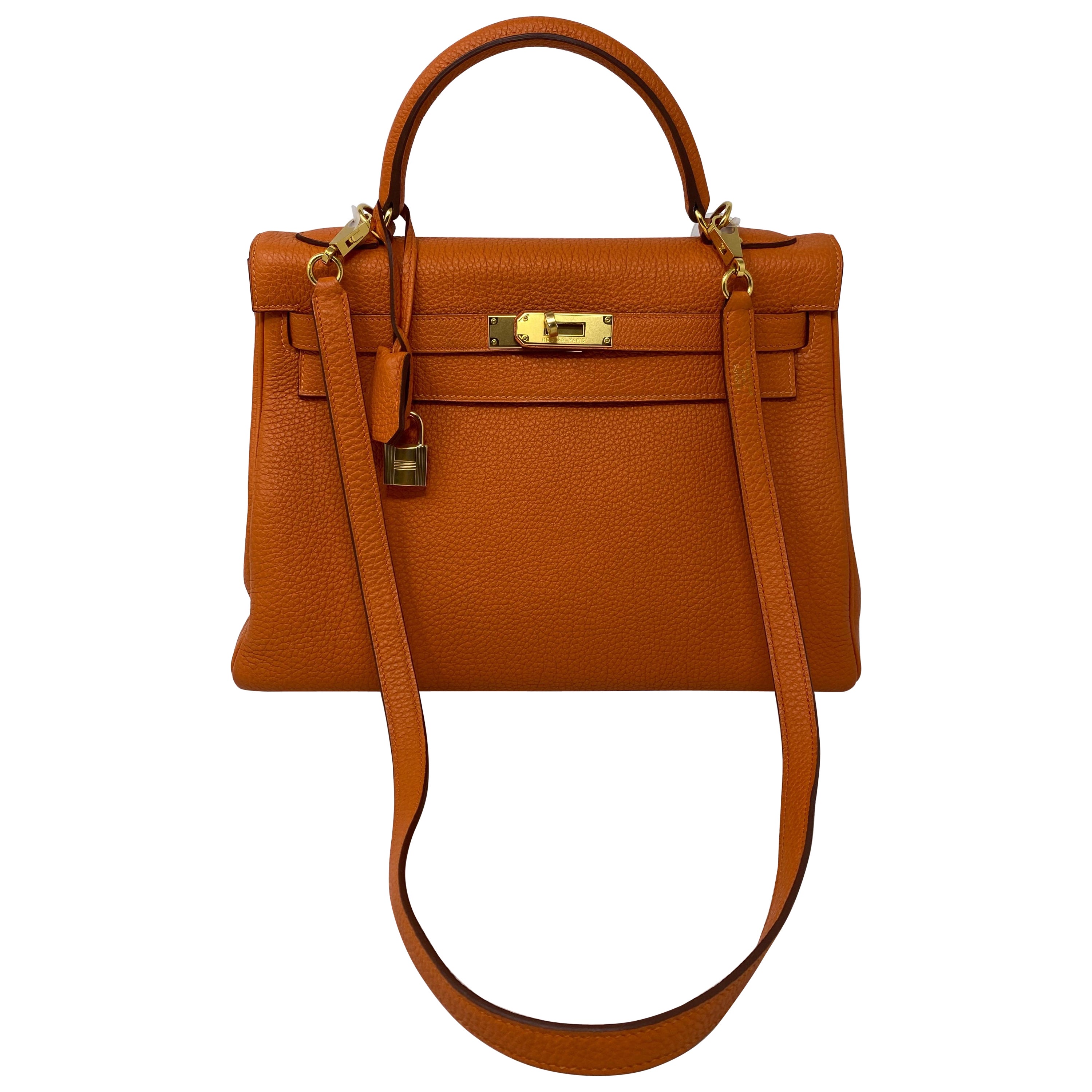 Hermes Orange Kelly 32 Bag