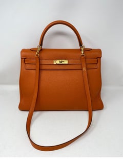 Hermes Orange Kelly 35 Bag