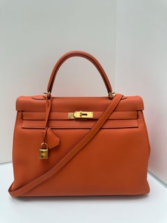 Borsa Kelly 35 arancione di Hermes