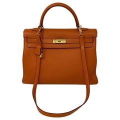 Hermes Orange Kelly 35 Bag