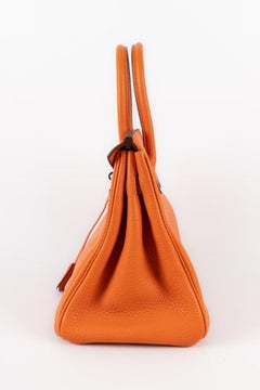Hermès Orange Leather Birkin Bag, 2010