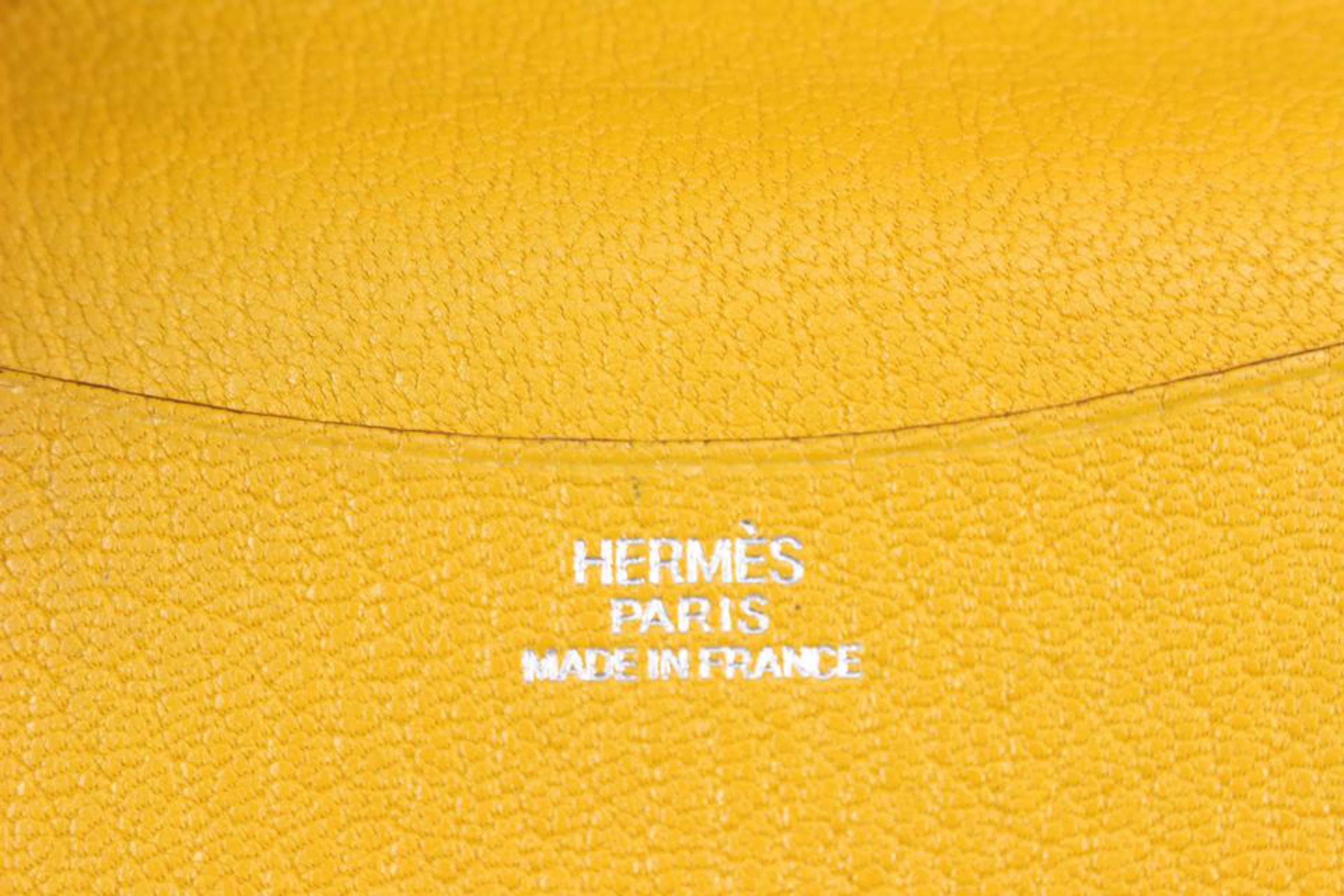 Hermès Orange Leather Globe Trotter Agenda Cover PM 11h426s For Sale 5