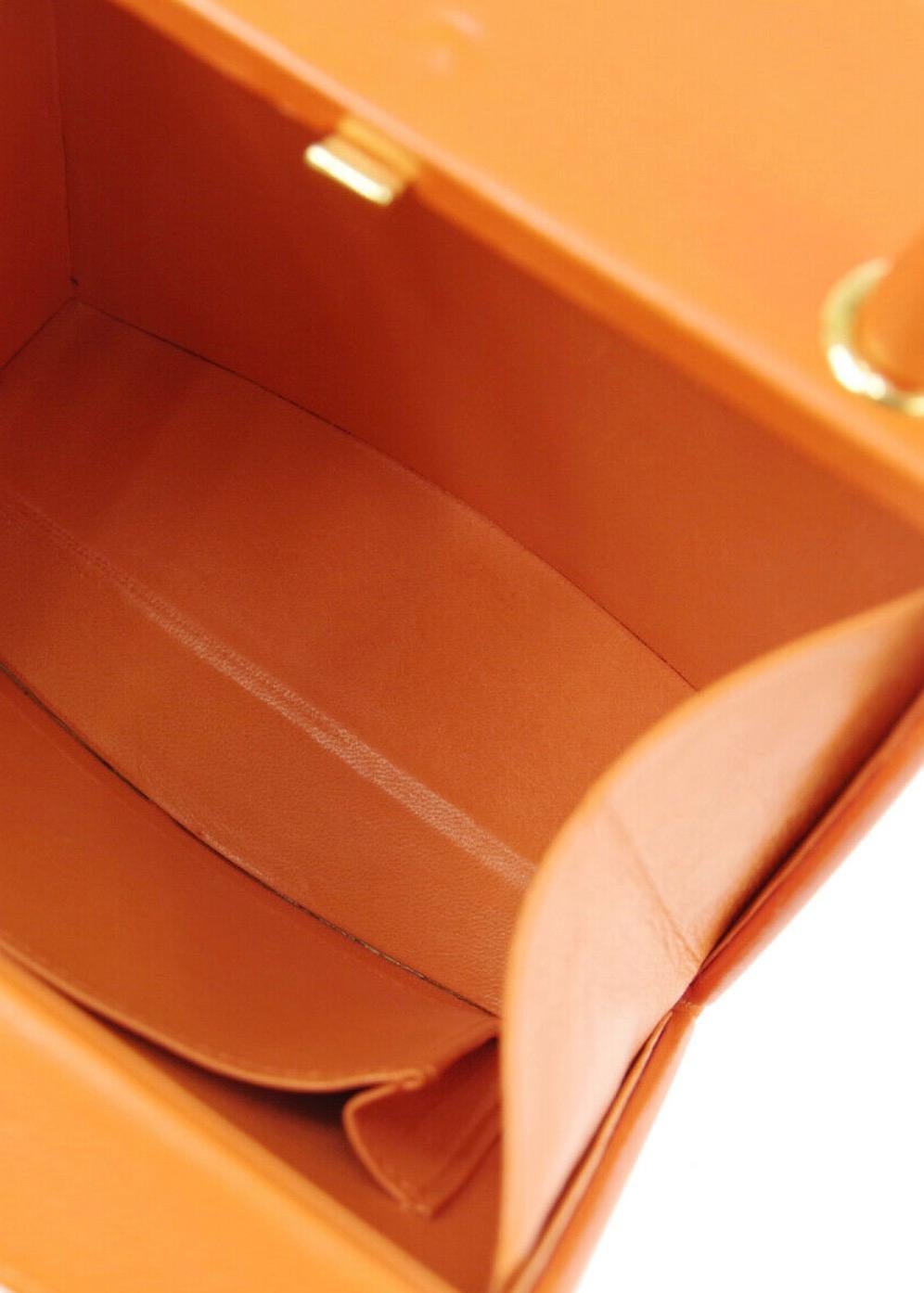 hermes orange bag small