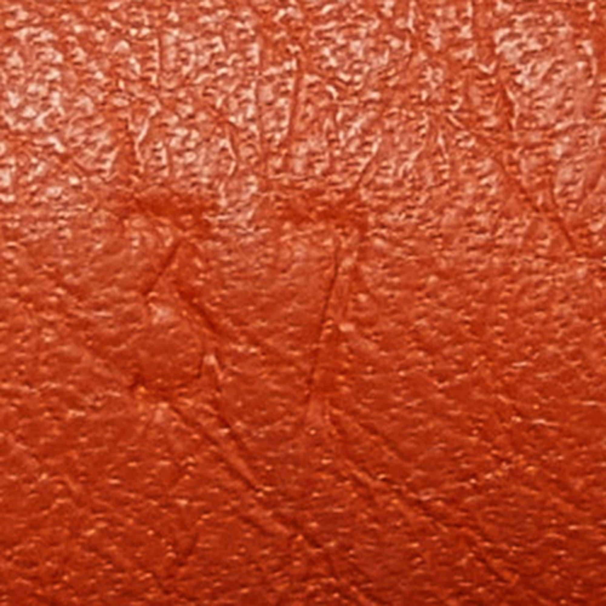 Hermes Orange Leather Irving Loafers Size 37 For Sale 4
