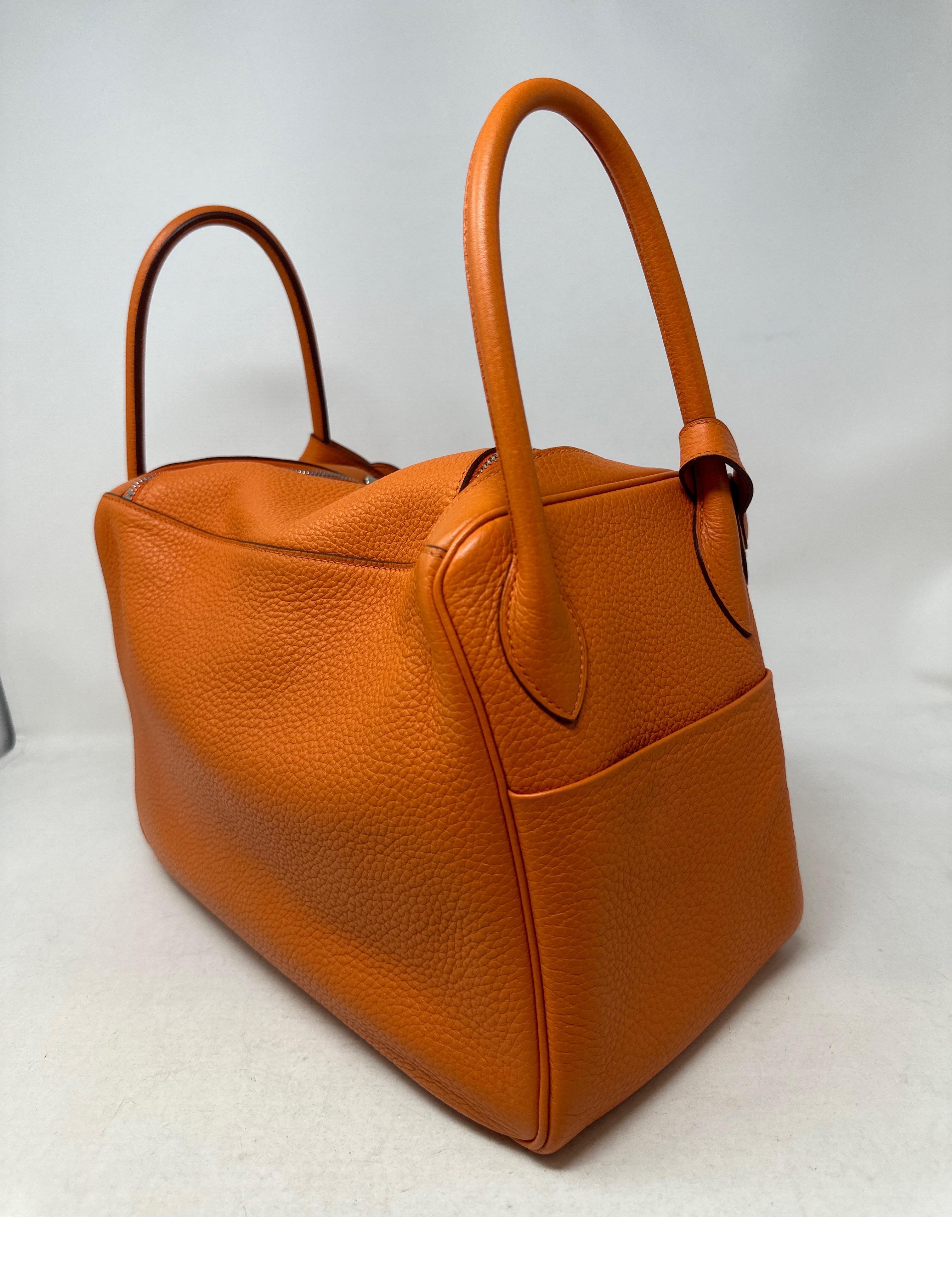Women's or Men's Hermes Orange Lindy Bag 