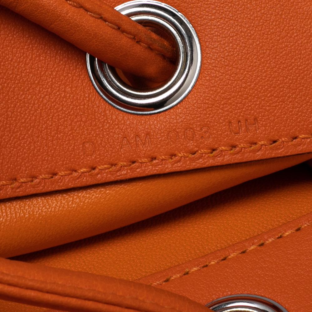 Hermes Orange Milo and Swift Leather Aline Mini Bag 3