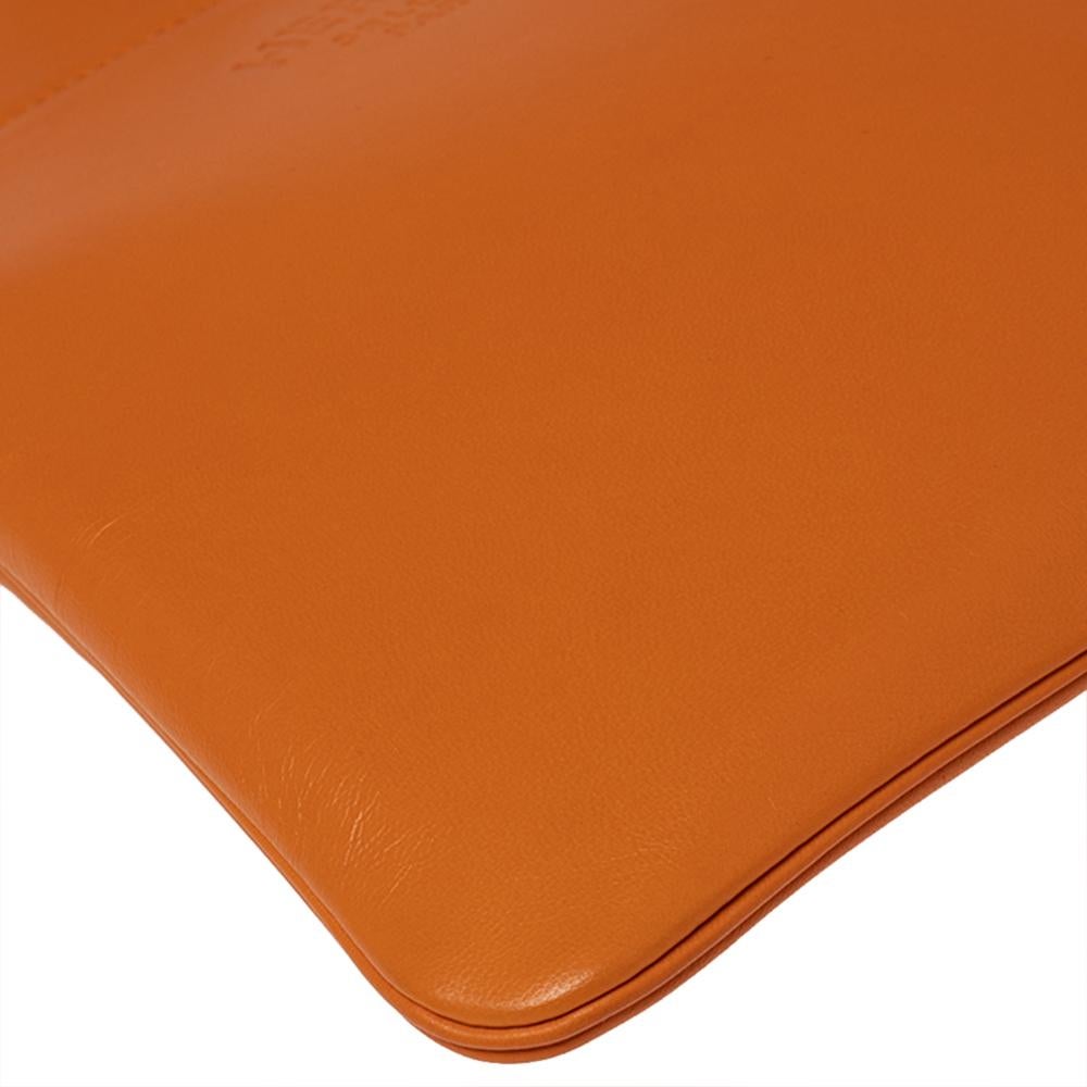 Hermes Orange Milo and Swift Leather Aline Mini Bag 6