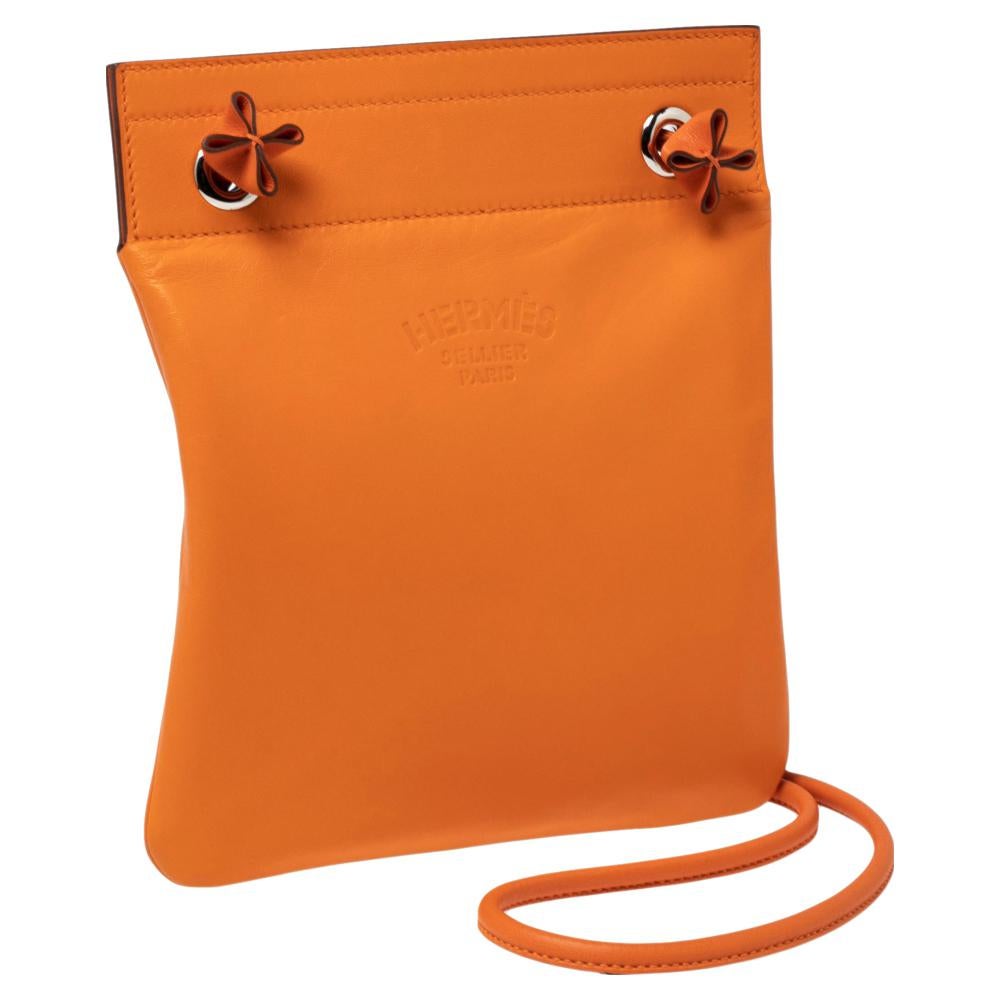 orange mini purse