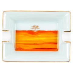 Hermes Orange Mini Baobab Or Porcelaine Cendrier Organisateur