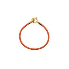 Hermes Orange Minium Glenan Bracelet