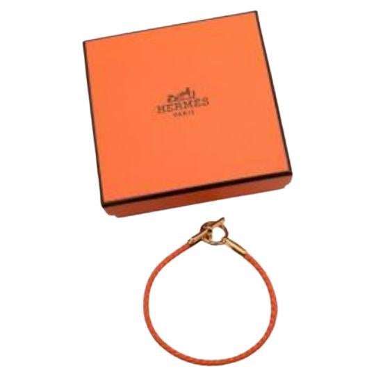 Hermes Orange Minium Glenan Bracelet