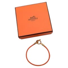 Hermes Orange Minium Glenan Bracelet