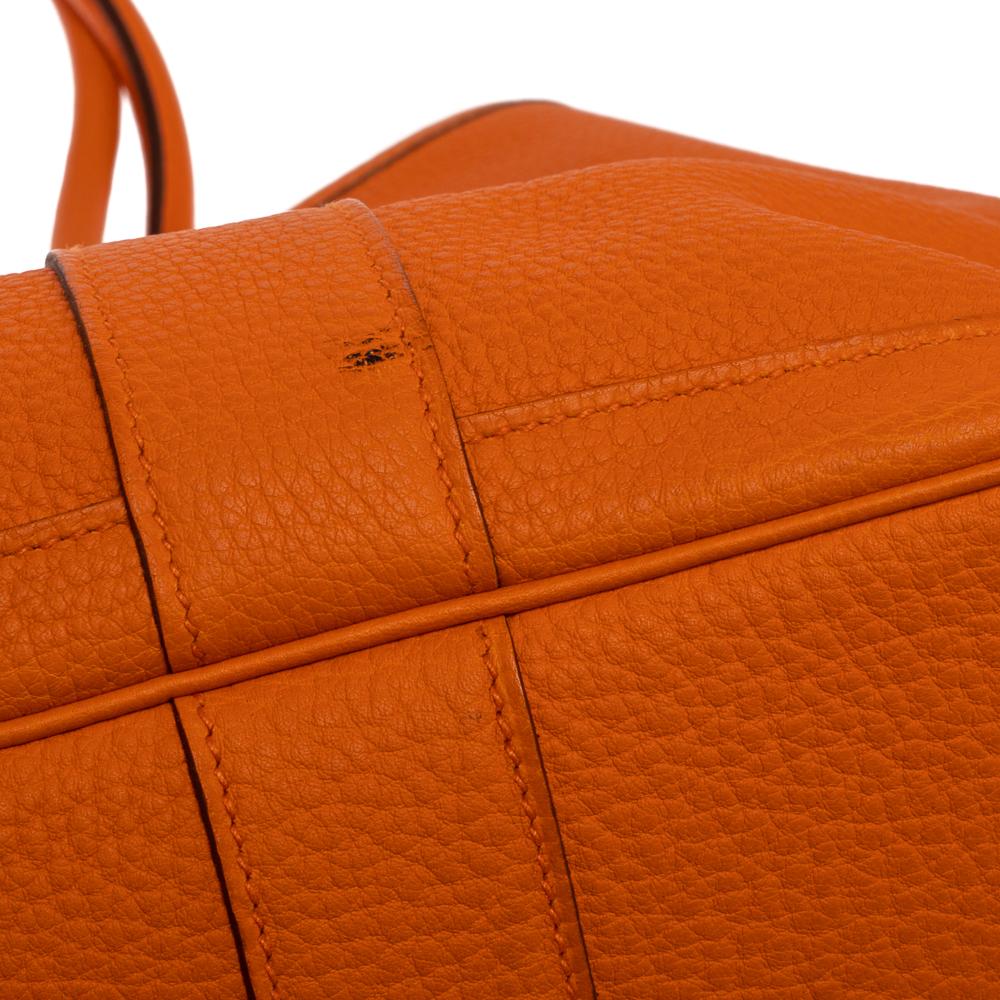 Hermes Orange Negonda Leather Garden Party 36 Bag 4