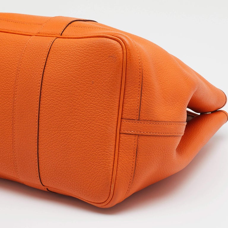 Hermes Orange Negonda Leather Garden Party 36 Bag Hermes