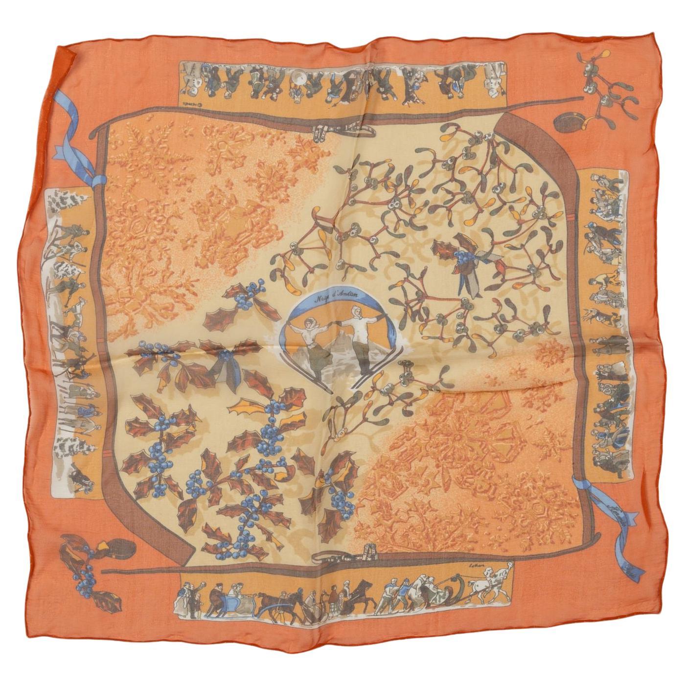 Hermès Orange Niege D'Antan Gavroche For Sale