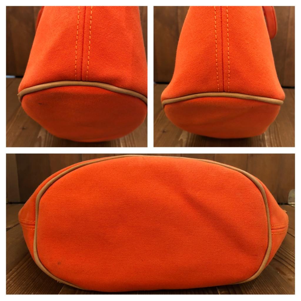 HERMÈS Orange Pannied Platouge PM Cotton Tote Bag For Sale 1