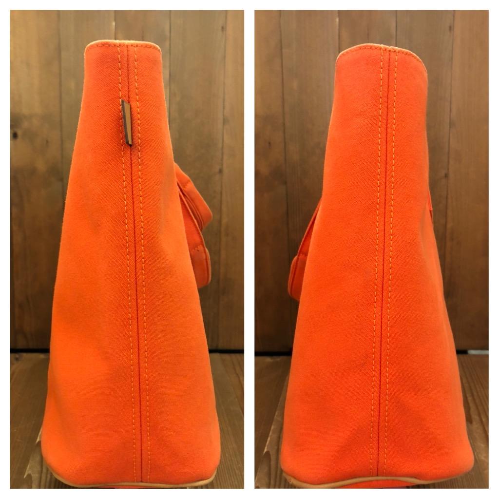 HERMÈS Orange Pannied Platouge PM Cotton Tote Bag For Sale 2