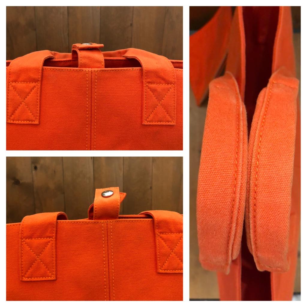 HERMÈS Orange Pannied Platouge PM Cotton Tote Bag For Sale 3