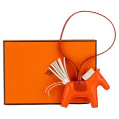Hermès Orange PM Grigri Rodeo Charm